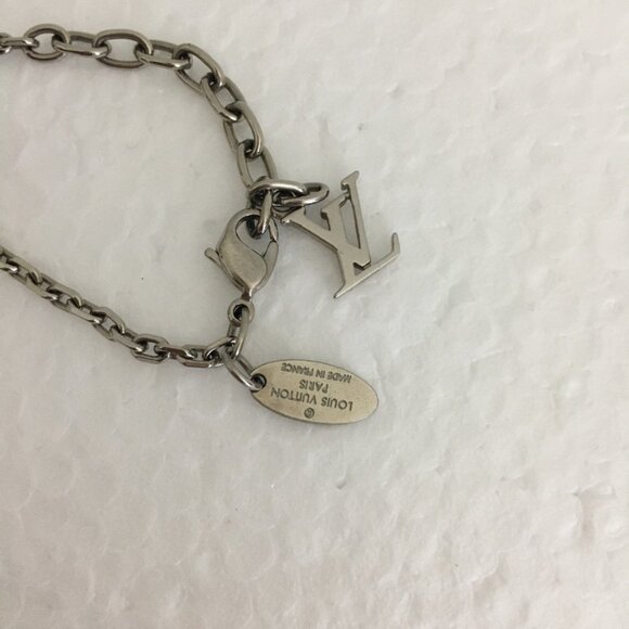 Louis Vuitton Crystal Gamble Station Bracelet 8" 100% Authentic Silver-Tone - Picture 7 of 9